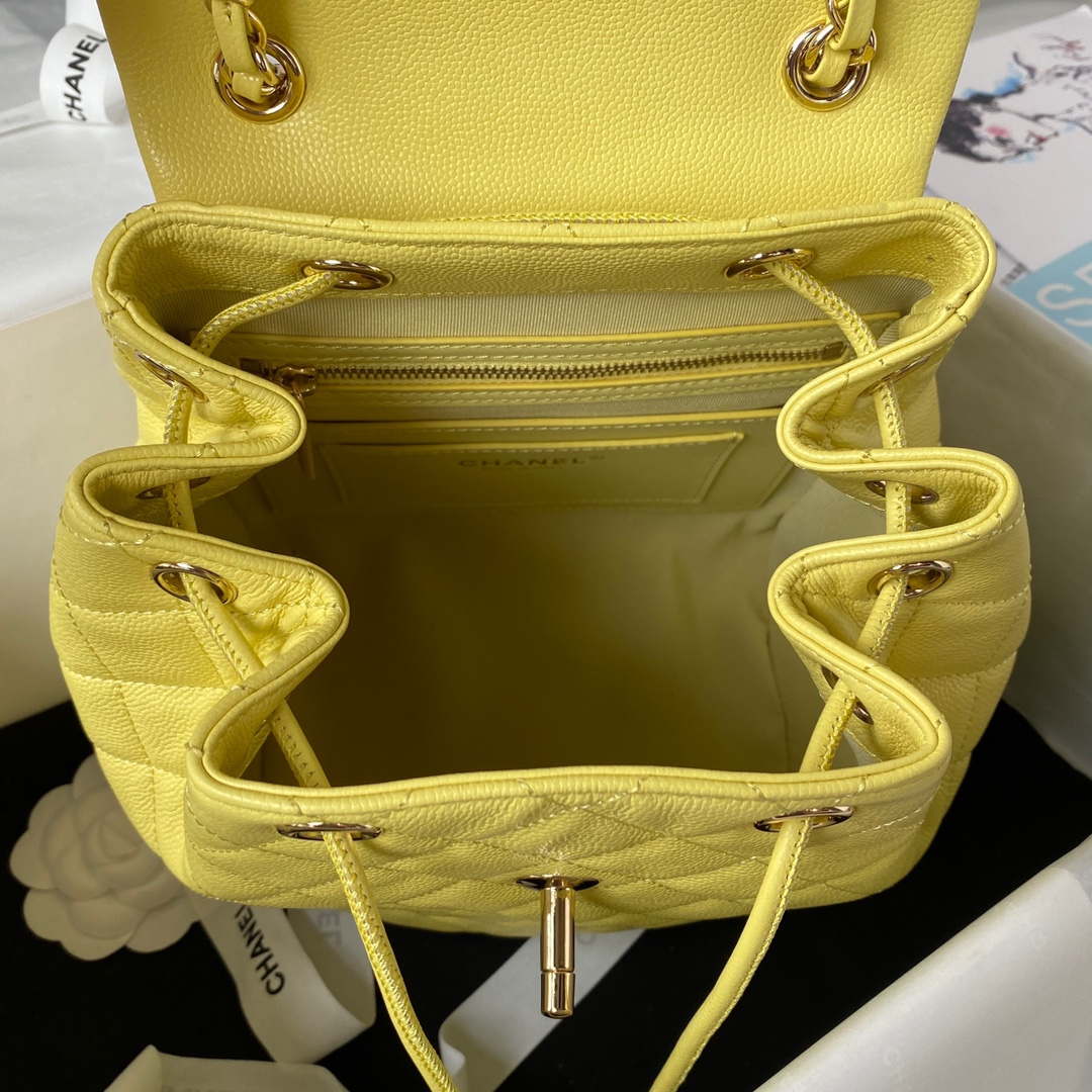 CN AS4059 Large Backpack Grained Shiny Calfskin & Gold-Tone Metal Yellow 7 chanel as4059 large backpack grained shiny calfskin gold tone metal yellow 007 luxibags.ru .jpg