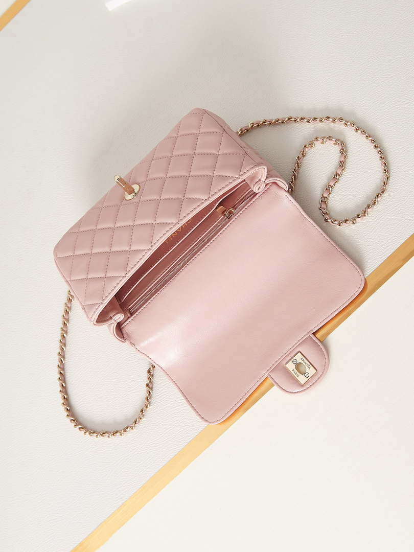 CN AS4141 Camellia Embossed Flap With top Handle Bag Pink 7 chanel as4141 camellia embossed with top handle bag pink 007 luxibags.ru .jpg