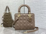 dior m0565 medium lady dior bag taupe cannage lambskin enamel hardware 01 luxibags.ru .jpg