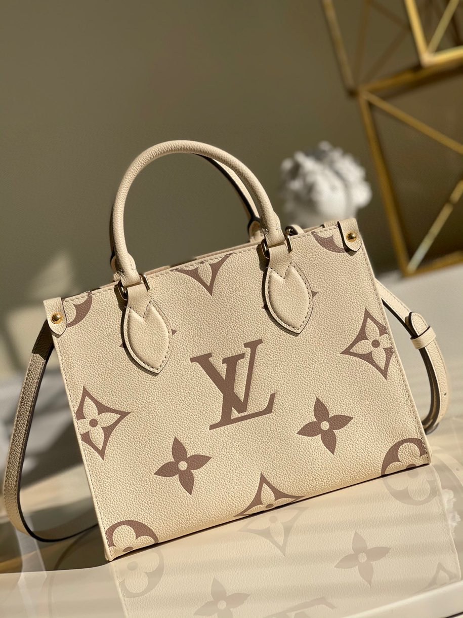 LV Onthego PM Monogram Empreinte Tourterelle Grey/Beige M45654 8 f05ae74b.jpg