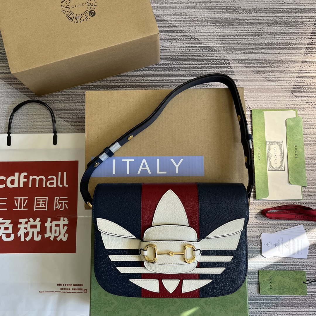 GG 602204 Adidas X GG GG Horsebit 1955 Small Bag Navy& White 1 gucci 602204 adidas x gucci gucci horsebit 1955 small bag navy white 001 luxibags.ru .jpg