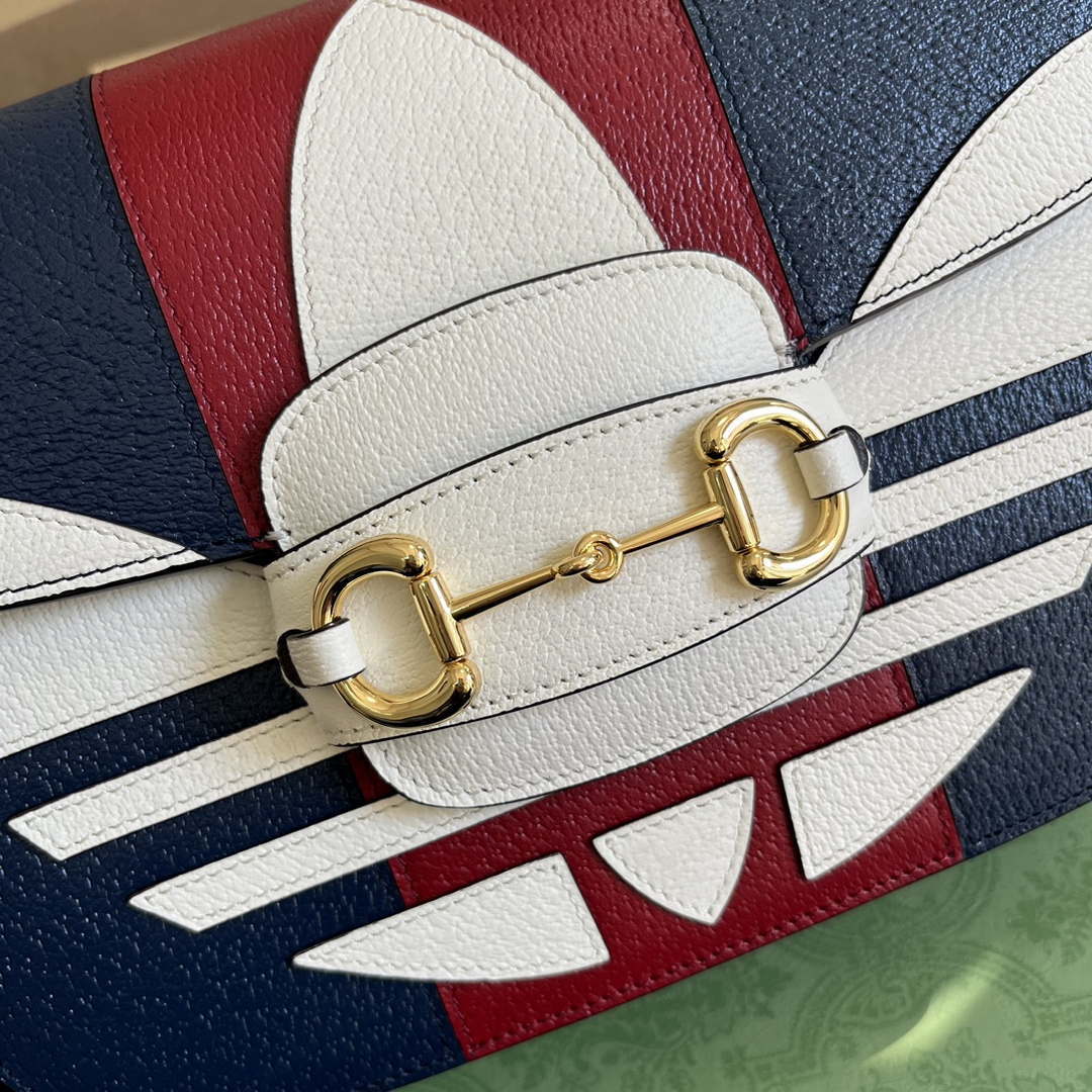 GG 602204 Adidas X GG GG Horsebit 1955 Small Bag Navy& White 5 gucci 602204 adidas x gucci gucci horsebit 1955 small bag navy white 005 luxibags.ru .jpg