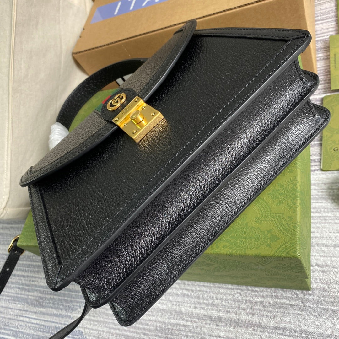 GG 651055 Ophidia Small Top Handle Bag With Web Black leather 6 gucci 651055 ophidia small top handle bag with web black leather 5 luxibags.ru .jpg