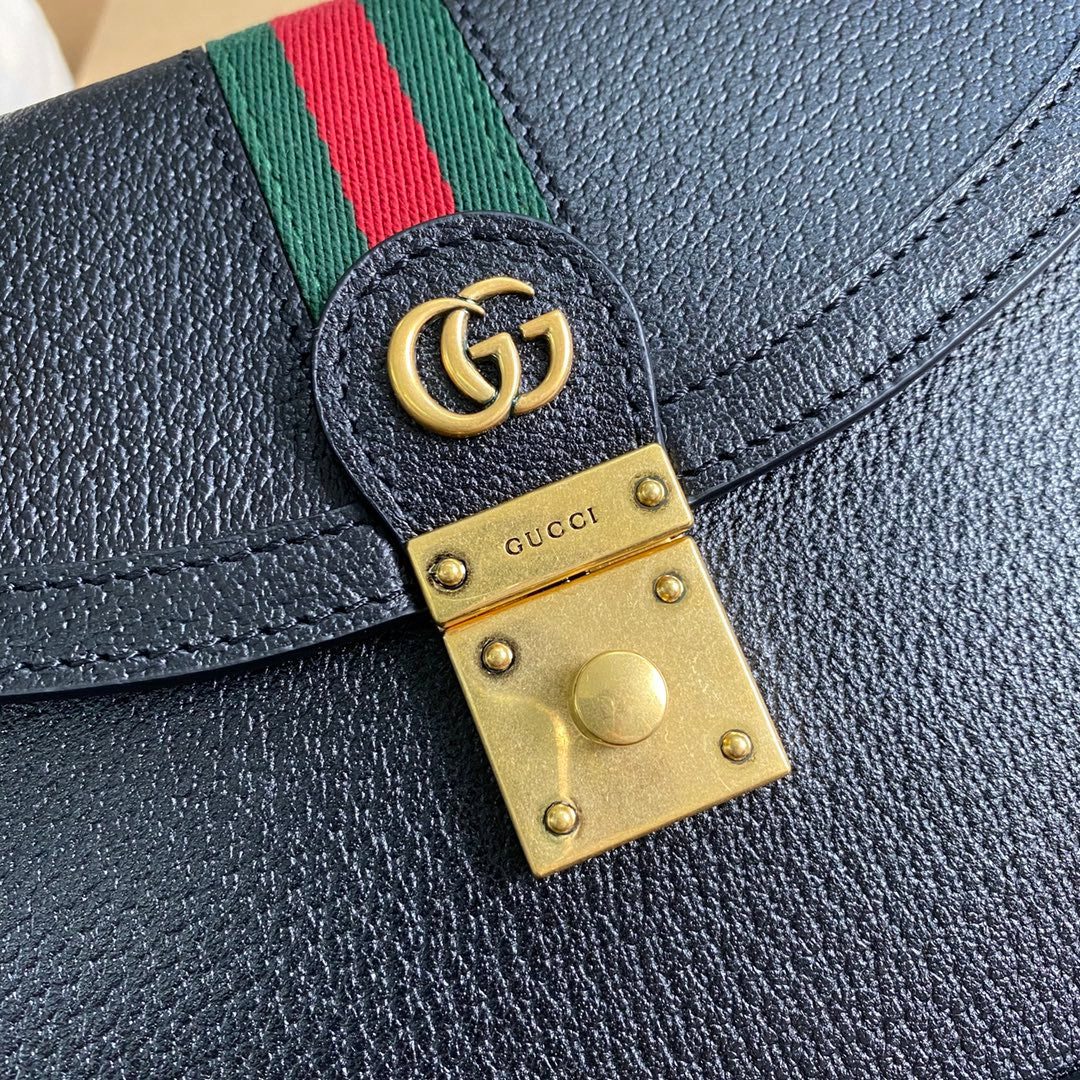 GG 651055 Ophidia Small Top Handle Bag With Web Black leather 7 gucci 651055 ophidia small top handle bag with web black leather 7 luxibags.ru .jpg