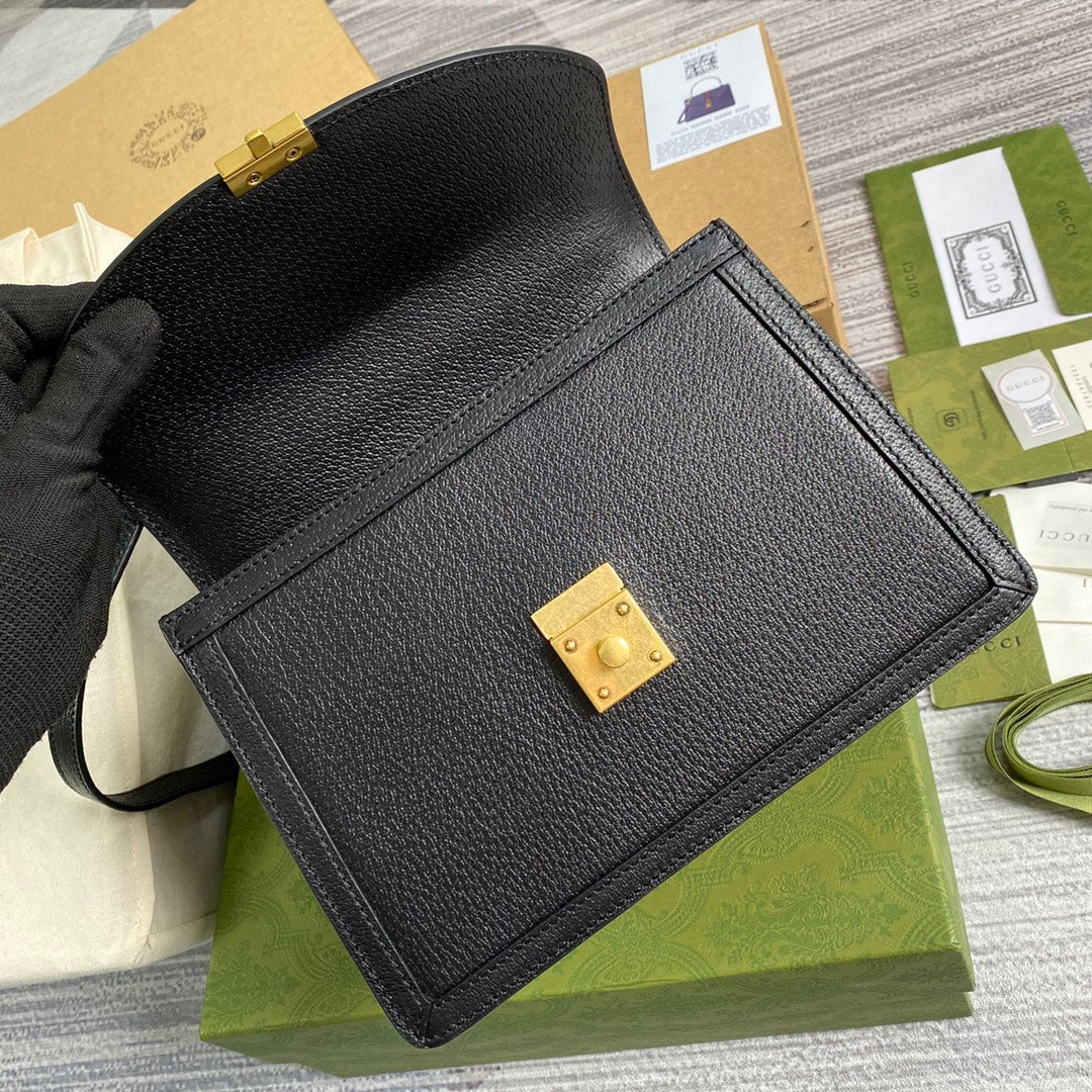 GG 651055 Ophidia Small Top Handle Bag With Web Black leather 8 gucci 651055 ophidia small top handle bag with web black leather 8 luxibags.ru .jpg