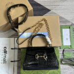 gucci 703848 gucci horsebit 1955 mini bag black crocodile leather 1 luxibags.ru .jpg