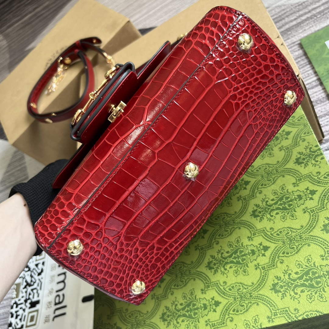 GG 703848 GG Horsebit 1955 Mini Bag Red crocodile leather 9 gucci 703848 gucci horsebit 1955 mini bag red crocodile leather 2 luxibags.ru .jpg