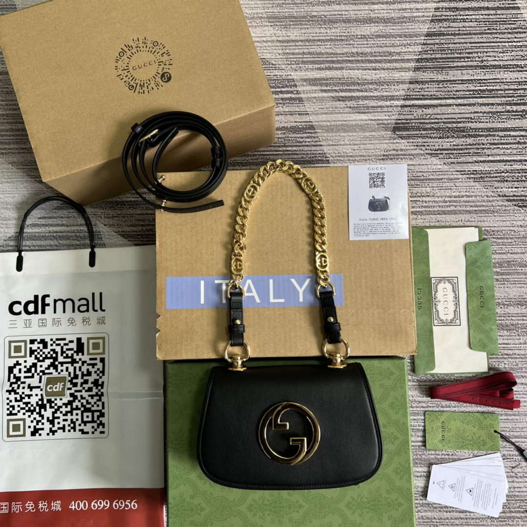 GG 724645 GG Blondie Mini Shoulder Bag Black 1 gucci 724645 gucci blondie mini shoulder bag black 1 luxibags.ru .jpg