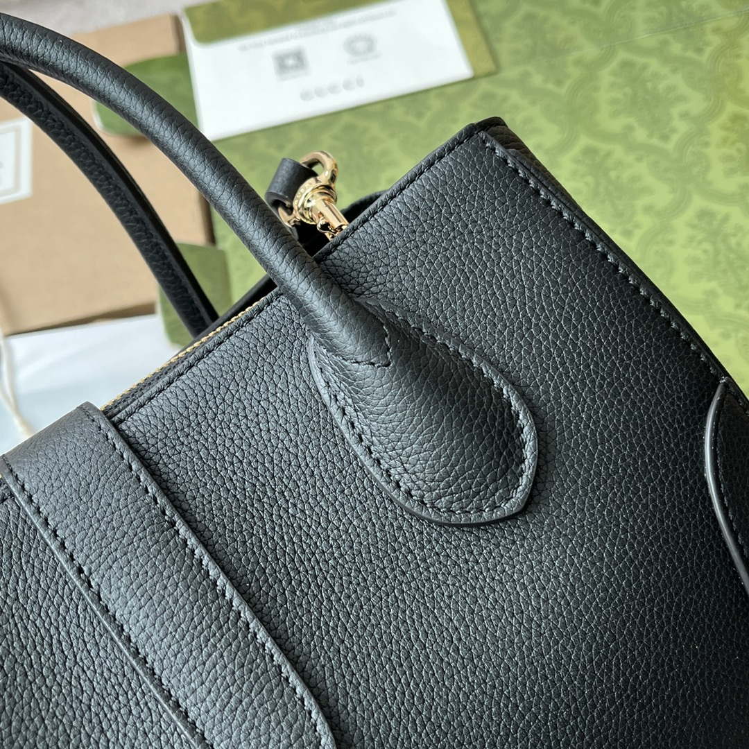 gucci 727810 jackie 1961 small natural grain tote in black leather 007 luxibags.ru .jpg