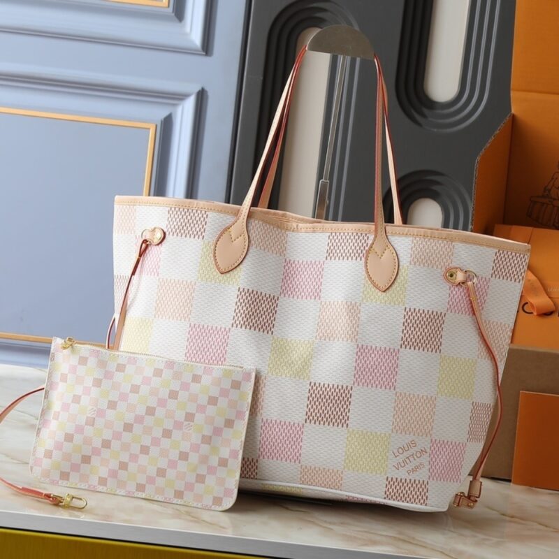 louis vuitton neverfull mm damier canvas peach 31cm n40668 yoyih.jpg