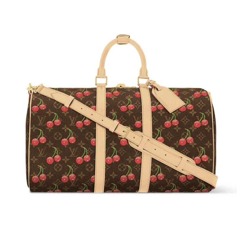 louis vuitton x takashi murakami keepall bandoulire 45 monogram brown m13764 ewuvh.jpg