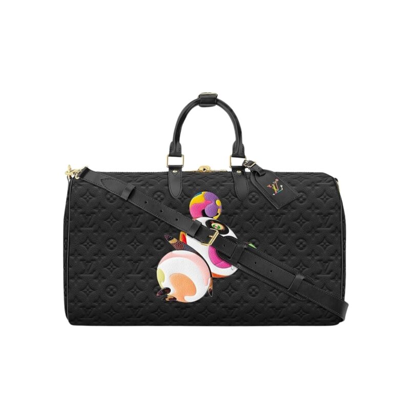 louis vuitton x takashi murakami keepall black 45cm m13761 avgn5.jpg