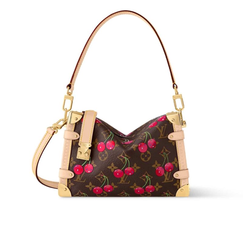 louis vuitton x takashi murakami monogram cerise side trunk mm 21cm brown m14278 oj9lb.jpg