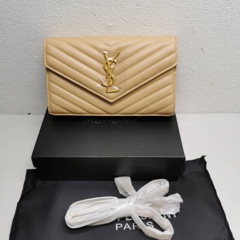 saint laurent classic cassandre chain wallet in grain de poudre leather beige 22cm 377828bow012721 aoquu.jpg