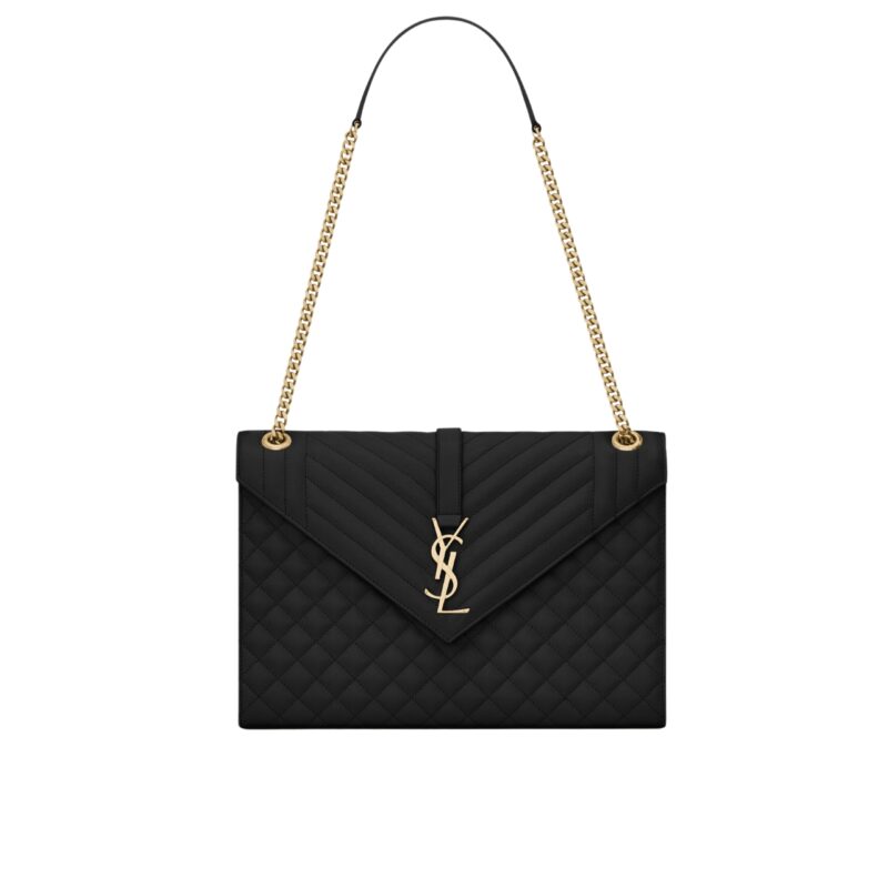 saint laurent envelope large bag in mix matelass grain de poudre embossed black gold 31cm 600166bow911000 zeult.jpg