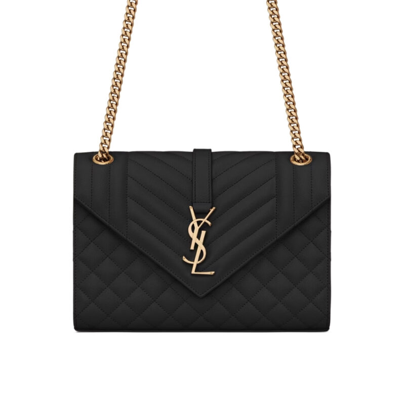 saint laurent envelope medium in quilted grain de poudre embossed leather black gold 24cm 600185bow911000 agjbc.jpg