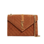 saint laurent envelope medium matelass suede shoulder bag brown 24cm o304h.jpg