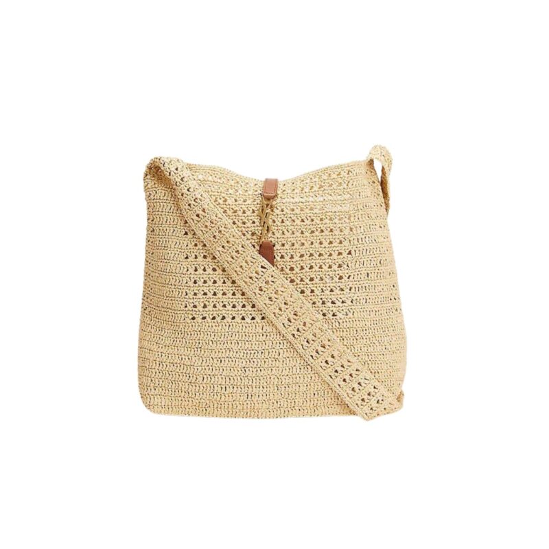 saint laurent le 5 a 7 in raffia crochet and smooth leather beige 32cm 690941gaaar2080 dfl8a.jpg