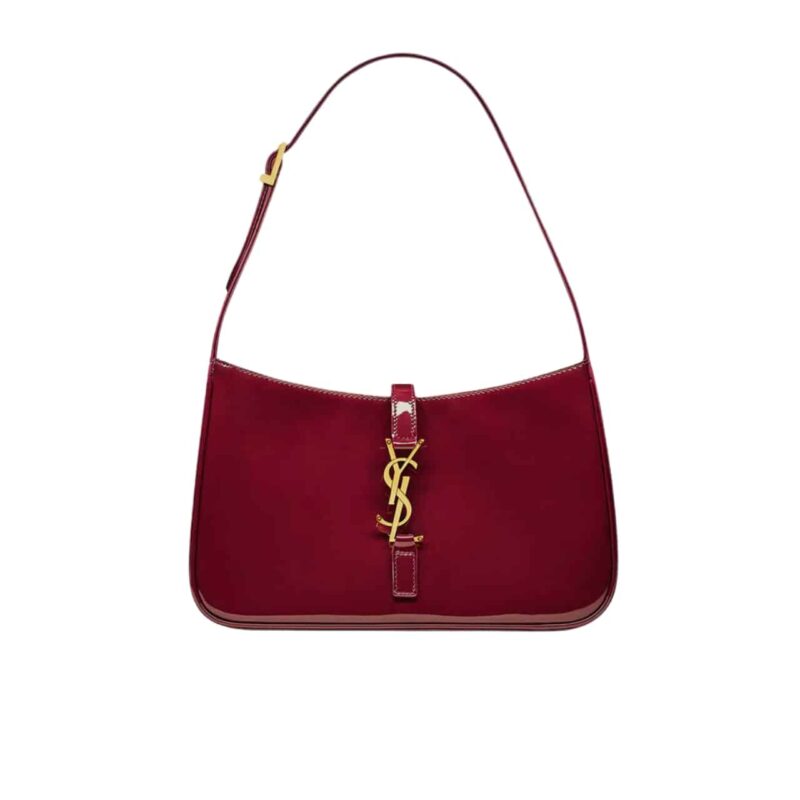 saint laurent le 5 a 7 patent hobo bag in shiny leather wine red 25cm k1ies.jpg