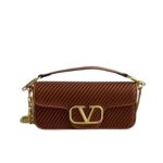 valentino garavani loc shoulder bag in pleated nappa brown ptzkz.jpg