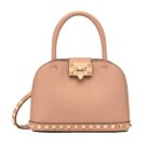 valentino garavani rockstud handbag in grainy leather light pink 21cm yqjbg.jpg